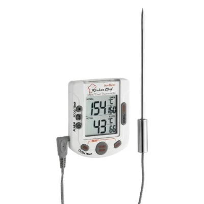 Immagine di TFA Dostmann 14.1503 Termometro da cucina Temperatura forno e nucleo, con touch screen, temporizzatore, Allarme maiale, manzo, Cervo, Agnello, Coniglio,
