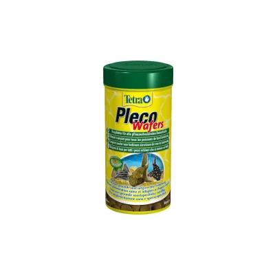 Immagine di Tetra Pleco Veggie Wafers 250 ml Mangime completo in wafer per un&#039;alimentazione ottimale dei pesci erbivori che si nutrono sul fondo
