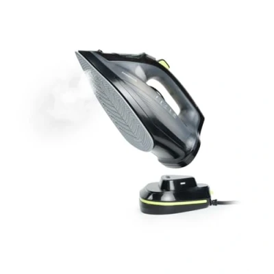 Immagine di InnovaGoods® ferro da stiro, stiro a vapore 2400 W, doppio orientamento orizzontale/verticale 320 ml, verticale senza fili, include base di carico, centro stiratura per tutti i