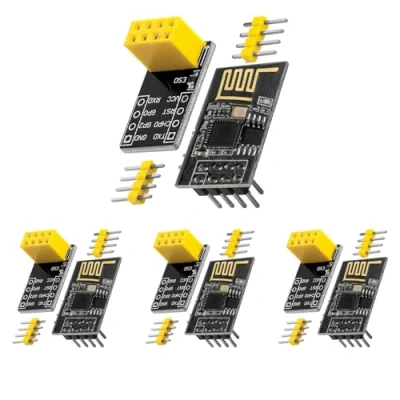 Immagine di 4 moduli WiFi ESP8266 01S con adattatore breadboard compatibile Arduino