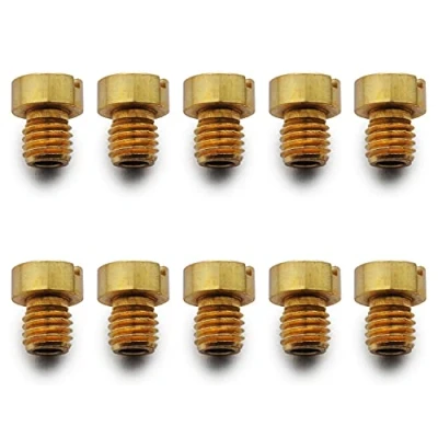 Immagine di Easyboost Kit 10 Ugelli Getti 5mm per Carburatore Dell&#039;Orto PHBG 19 21 e SHA Dimensione 100 102 105 108 110 112 115 118 120 122 Scooter Moto 50