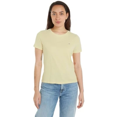 Immagine di Tommy Jeans Tjw Soft Jersey Tee Dw0dw14616 Top in maglia a maniche corte, Giallo (Lemon Zest), XS Donna