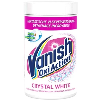 Immagine di Vanish Oxi Action Base in cristallo bianco Poeder Vlekkenverwijderaar voor Witte Was 1,5 kg