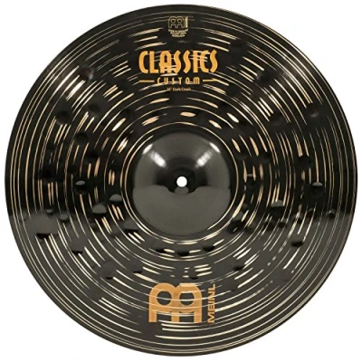 Immagine di Meinl Cymbals Classics Custom Dark Piatto Crash 18 pollici (45,72cm) per Batteria Bronzo B12, Finitura Scura, Prodotto in Germania (CC18DAC)