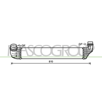 Immagine di PRASCO RN037N002 Intercooler con giunti rapidi