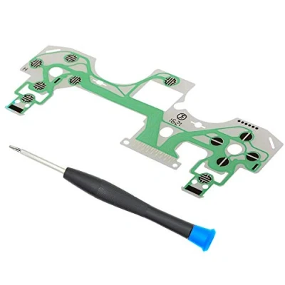 Immagine di MMOBIEL Flex Ribbon Sostituzione della tastiera a pellicola conduttiva del nastro flessibile per PlayStation PS4 Pro Controller Dualshock 4 JDS 050 / 055 Incl (+) cacciavite