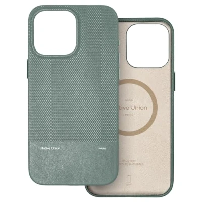 Immagine di Native Union (Re Classic Case 3.0 Compatibile con MagSafe e magneti integrati Ultra Resistente Protezione Anticaduta da 1,8 m per iPhone 16 Pro Max (Verde Ardesia)