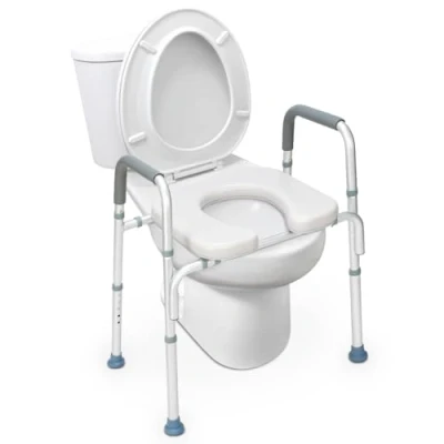 Immagine di HEAO Rialzo per WC con braccioli anziani, altezza regolabile WC, handicap, disabili