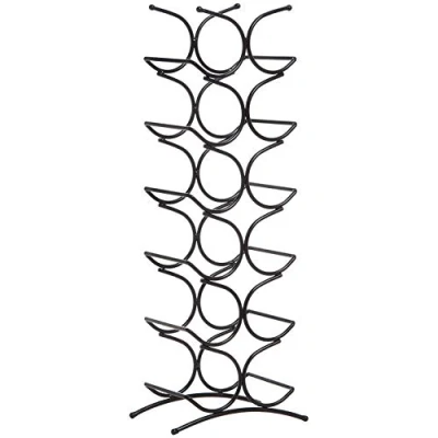 Immagine di Amazon Basics Portabottiglie di vino, per 12 bottiglie, nero, 24.9 x 16 67.8 cm
