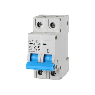 Immagine di gloca Interruttore Magnetotermico Automatico 2P 25A 220V 6KA 2 Moduli DIN C25