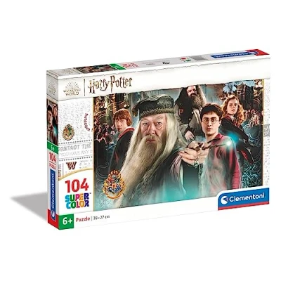 Immagine di Clementoni Harry Potter Supercolor 104 Pezzi Bambini 6 Anni, Puzzle Cartoni Animati Made in Italy, Multicolore, 27264