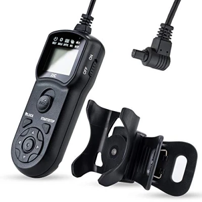 Immagine di JJC Telecomando Intervallometro Scatto Remoto LCD Timer con Treppiedi del Morsetto per Canon EOS 1D Mark IV/5D/5D II/5D III/5D IV/5DS/5DS R/6D II/7D II Sostituzione TC 80N3