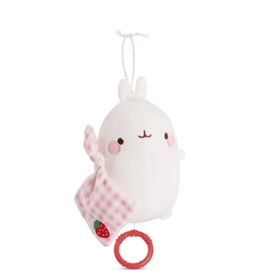 Immagine di NICI carillon MOLANG 15cm bianco Peluche per neonati e bambini piccoli da afferrare, coccolare, scoprire con cui addormentarsi 49475