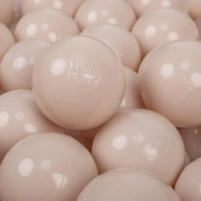 Immagine di KiddyMoon 100 Palline/7Cm Palline Morbide Colorate Per Piscina Bambini Fatto In EU, Beige Pastello