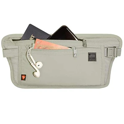 Immagine di Lewis N Clarks RFID Blocking Waist Stash Geldgürtel, Beige