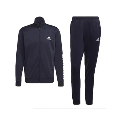 Immagine di adidas M Lin TR TT TS, Tuta da Ginnastica Uomo, Top: Inchiostro Leggenda/Bianco Fondo: Legend Ink F17 / Bianco, 4