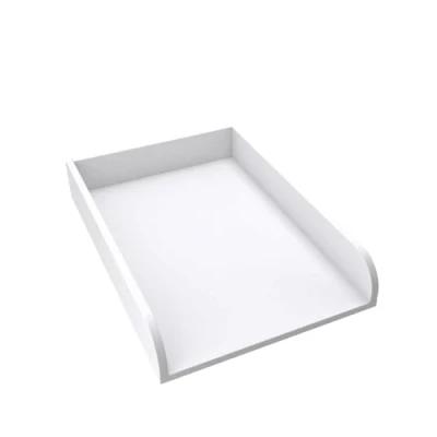 Immagine di regalik Materassino Fasciatoio Universale, per Comò di Qualsiasi Larghezza, Rimovibile, Pannelli Frontali Arrotondatii, Bianco, Materiale ABS da 2 mm, 72 cm x 54