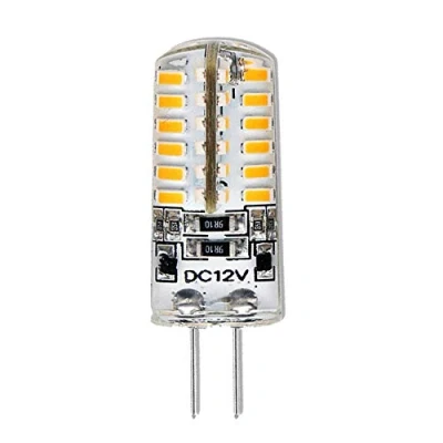 Immagine di G4 LED 4 Watt 12 V DC 48 x 3014 SMD bianco caldo 2800 3200 K, sostituisce lampadine alogene da 35 W, 1 pezzo