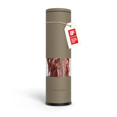 Immagine di LARS NYSØM Macinino per Peperoncino con Lama di Taglio in Acciaio Inox I Taglierino Premium Spezie Design (Taupe Brown)