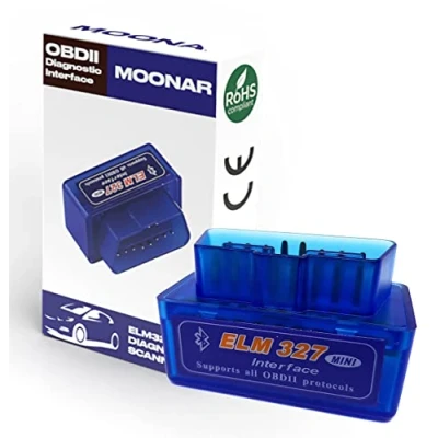 Immagine di Moonar Mini ELM327 Interfaccia Bluetooth OBD II OBD2 Auto Diagnostic Scan Tool