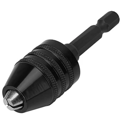 Immagine di Mandrino per trapano, 0,3 6,5 mm autoserrante trapano senza chiave Convertitore adattatore a cambio rapido con codolo esagonale da 1/4&quot;