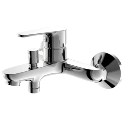 Immagine di EMKE rubinetto da bagno per vasca bagno, miscelatore monocomando doccia, cromato