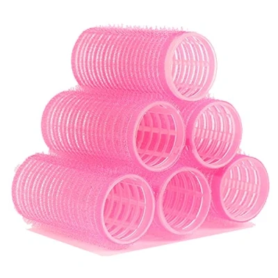 Immagine di Set di 6 rulli per capelli,Bigodini Capelli Lunghi,Utilizzati Acconciature da Parrucchiere(Colore Casuale)