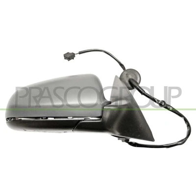 Immagine di Specchio retrovisore esterno Prasco Premium AD0347343P Dx con la prima mano elettrico termico, convesso, illuminazione ambiente, senza tinta