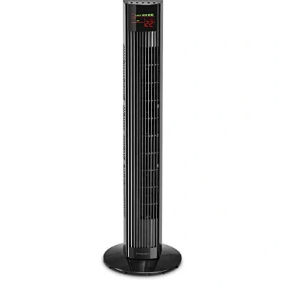 Immagine di TROTEC Ventilatore a Torre TVE 31 T 45W, 3 Velocità, Oscillazione 60, Silenzioso, Telecomando, Timer, Display LED, Nero