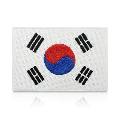 Immagine di Finally Home toppa termoadesiva della Corea del Sud, 7,5 x 5 cm, con bandiera Sud