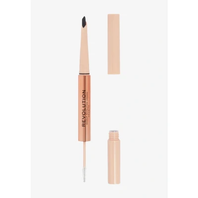 Immagine di Makeup Revolution, Fluffy Brow Filter Duo, Pencil &amp; Eyebrow Gel, Available in 5 Shades, Granite, 1pc