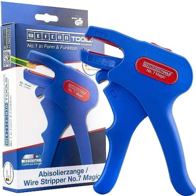 Immagine di WEICON 51000007 Pinza spelafili No.7 R, Colore Blu/Rosso, Blue/Red