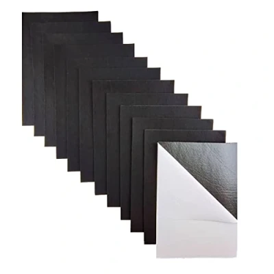 Immagine di Jtnohx Feltro Adesivo, 11 Pezzi Autoadesivo, 20X30cm Tessuto per L&#039;artigianato, Rivestimento in Cassetto Gioielli Fai da Te (Nero)