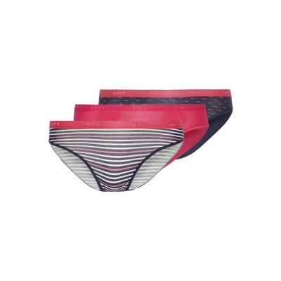 Immagine di DIM Pocket Brief 3 PACK Slip, Donna, Taglia: 38/40, Pink/dark blue/dark blue