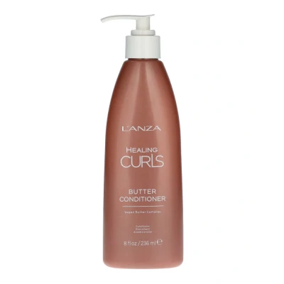 Immagine di L&#039;ANZA Healing Curls Butter Conditioner Balsamo per lo Styling dei Capelli Ricci, Districa e Scioglie i Nodi con Idratanti Antiumidità, Formula Priva di Solfati Parabeni, 236 ml