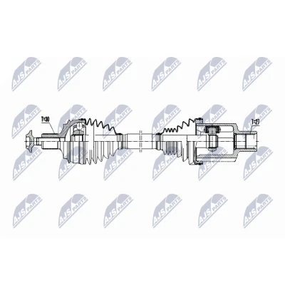 Immagine di NTY NPW ME 077 Albero motore / Semiasse Assale anteriore Sx 525 Trasmissione automatica