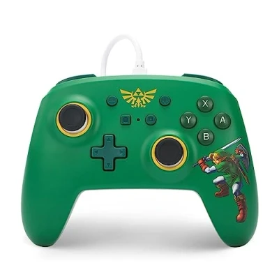 Immagine di PowerA Controller cablato Nintendo Switch Difensore di Hyrule, Gamepad, gioco, cablato, Con licenza ufficiale