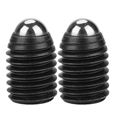 Immagine di Stantuffo a sfera M12 da 10 pezzi, set di pistoni molla in acciaio al carbonio con attacco esagonale filettatura vite, finitura ossidata nera(M12*16(10PCS))