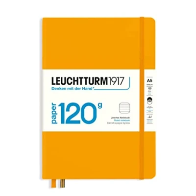 Immagine di LEUCHTTURM1917 367127 Taccuini 120g/m² Paper Edition, Copertina rigida, Medium (A5), Rising Sun, Righe