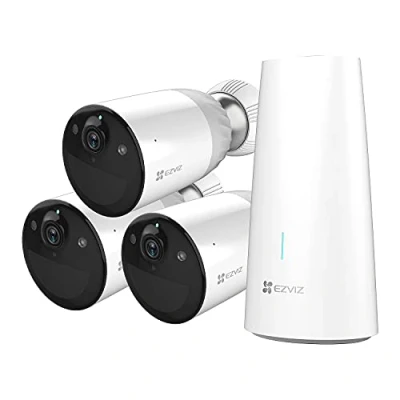 Immagine di EZVIZ BC1 Telecamera wi fi esterno a Batteria 100% senza fili 1080p, Telecamere Aggiuntiva, Durata 365 Giorni, Visione Notturna Colori, Audio Bidirezionale, Compatibile Alexa, Sensore PIR