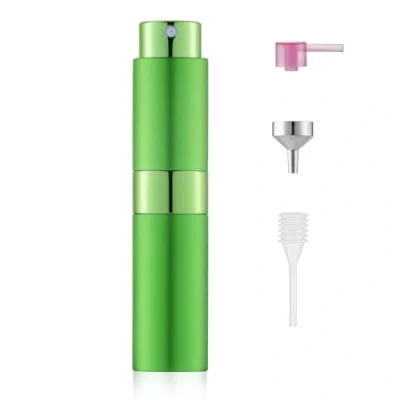 Immagine di Toureal 8 ml, nebulizzatore per profumo in alluminio, ricaricabile, vuoto, da viaggio, uomo e donna, viaggio (verde)