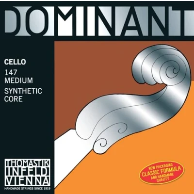 Immagine di Thomastik corda per Violoncello 4/4 Dominant La nucleo nylon, rivest. cromo, media