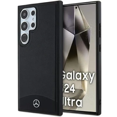Immagine di CG MOBILE Custodia Mercedes MEHMS24L23RBARK per S24 Ultra S928 Rigida Nera in Pelle Testurizzata e Liscia
