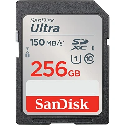 Immagine di SanDisk SDXC Ultra 256GB (Class 10/UHS I/150MB/s) Scheda 256 GB UHS Class 1 impermeabile, antiurto