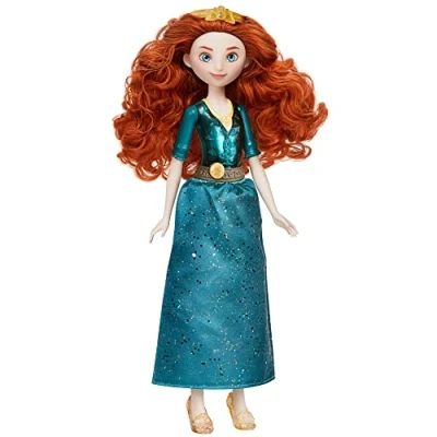 Immagine di Disney Princess Royal Shimmer Bambola Merida, alla Moda con Gonna e Accessori, Giocattolo per Bambini dai 3 Anni in su, Multicolore