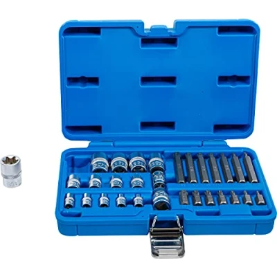 Immagine di Juego de puntas y llaves vaso E Torx/perfil en T (para Torx) 30 piezas