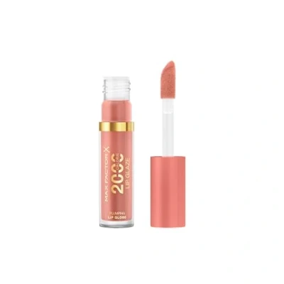 Immagine di Max Factor 2000 Calorie Lip Glaze, brillante gloss colorato, effetto rimpolpante, arricchito da un complesso nutriente con Acido Ialuronico e Squalane, formula vegana, 050, Guava Flair, 4,4 ml