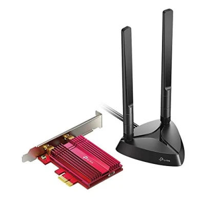 Immagine di TP Link Archer TX3000E AX3000Mbps con Bluetooth 5.2, Scheda WiFi PCI Express 6 PCIe,Staffa a Basso Profilo, Dissipatore di Calore Specializzato, Placcatura in Oro, OFDMA, WPA3, Windows 10/11