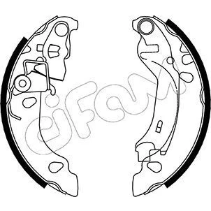 Immagine di CIFAM 153 083 Ganasce Freno 180,0mm 32mm con regolazione automatica FIAT: Panda II Hatchback, 500 C Cabrio