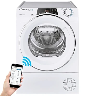 Immagine di Candy Rapidò ROE H9A2TCEX S Asciugatrice 9 Kg, Pompa di Calore, Libera Installazione, Controllo Remoto Avanzato, Connessa Wi Fi, Classe A++, Bianca